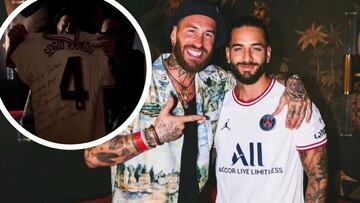 Ramos regala una camiseta a Maluma y su reacción es muy sorprendente: ojo al segundo 15