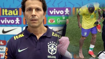 El m¨¦dico de Brasil avanza el grado del esguince de Neymar y pide tranquilidad