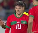 Por lo que va a recordar Brahim su debut con Marruecos... y así todo el partido