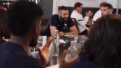 El vídeo del morbo: se viraliza a lo bestia el día de la vuelta de Benzema por la cara de Griezmann