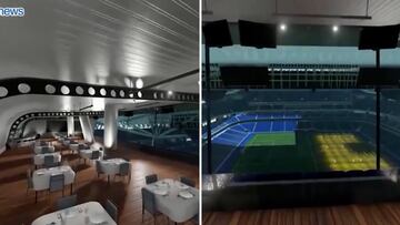 Las privilegiadas vistas del restaurante en el coraz¨®n del nuevo Santiago Bernab¨¦u