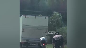 Un camión y un ciclista: la imprudencia que nadie se explica