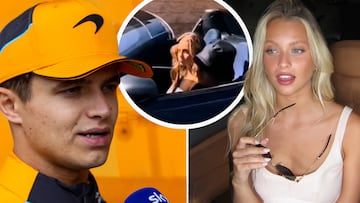 Pillan a Magui Corceiro y Lando Norris juntos en un Ferrari en M車naco