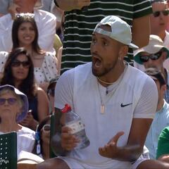 Bola de break en contra, doble falta y Kyrgios explota: “Los espectadores no merecen esto...”