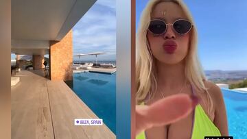 La lujosa villa de Militao y su novia en Ibiza: la piscina ha encandilado a las redes