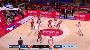 La primera locura de Campazzo en Serbia: escuchen a la grada y alucinen