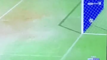 La recreación de Bein Sports del gol fantasma de Lamine: la pelota no entró completamente