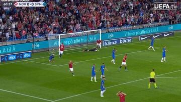 La desesperación total de Haaland con Oblak: después de un paradón le dedicó este gesto