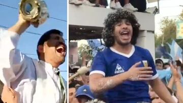 Más que fútbol es religión en Argentina: del cura con la Copa del Mundo a ‘la aparición’ de ‘El Diego’