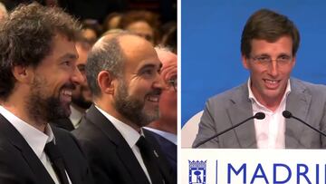 Almeida, Llull y Chus Mateo: el momentazo del alcalde con la canasta decisiva de la Euroliga
