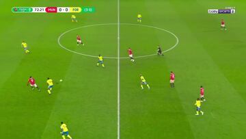 Amo y señor de Old Trafford: vean lo sobrado que va Casemiro en Inglaterra en este gol