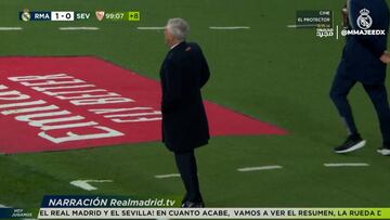 Lo de Ancelotti ante el Sevilla se ha visto pocas veces: su reacción es muy significante