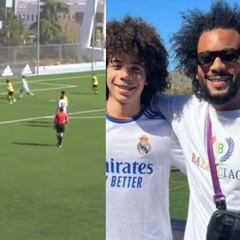 El Madrid tiene una joya especial en el hijo de Marcelo: el hat-trick de Enzo que va sobrado