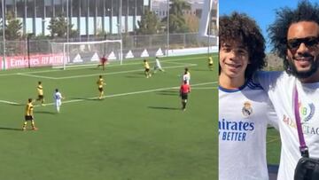 El Madrid tiene una joya especial en el hijo de Marcelo: el hat-trick de Enzo que va sobrado