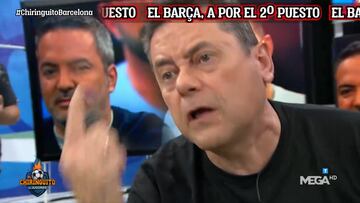 Roncero estalla contra los culés: así desató los aplausos de El Chiringuito