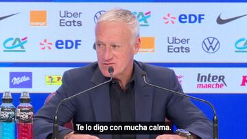 Le preguntan a Deschamps por Benzema y zanja el debate: “Tuve que hablar y dije lo que pasó”