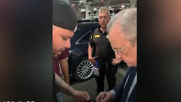 Un fan a Florentino: “¡No fiches a Mbappé ya!”; atentos a su respuesta porque es de genio total