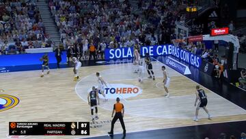 Locura total para dejar a todo el madridismo hundido: la canasta del año a 0,4 segundos del final