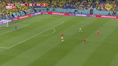 Vinicius se reía, pero a Rodrygo no le hizo ninguna gracia esta jugada de Brasil en el 92′