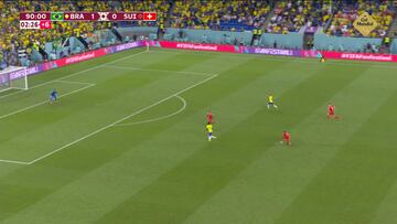 Vinicius se reía, pero a Rodrygo no le hizo ninguna gracia esta jugada de Brasil en el 92′