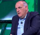 Tebas sorprende al señalar el porcentaje que tiene Mbappé de ir al Madrid en 2024