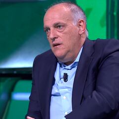 Tebas sorprende al señalar el porcentaje que tiene Mbappé de ir al Madrid en 2024