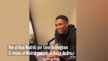 Un fan le dice a Bellingham que si va al Madrid ganará el Balón de Oro: ojo a su respuesta