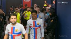 Ferran Torres, al asistente de Gil Manzano: “Anda tonto, que eres más tonto...”