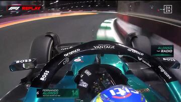 A 300 km/h, cerca de golpear el muro y dice esto: Don Fernando Alonso Díaz