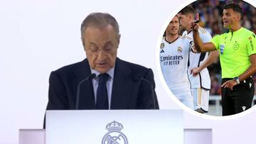 Uno de los momentos más esperados: el discurso de Florentino sobre el arbitraje español