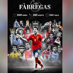 El emotivo adiós de Cesc Fabregas al fútbol de élite: golazo tras golazo