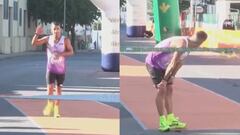 Surrealista y nunca visto: va a ganar la maratón y se para en la meta... la explicación tiene miga