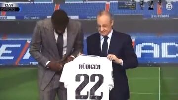 El detalle de la pose de Rüdiger que tiene a los madridistas locos desde el minuto uno