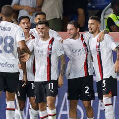 Resumen y goles del Bolonia vs Milan de la Serie A