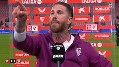 Ramos explota en pleno directo contra un hincha que le increpaba: “Ten respeto a la gente, cállate ya”