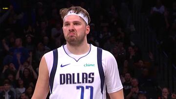 Con 18″ aún de posesión y le dejó esta cara: la locura de Doncic desde el logo