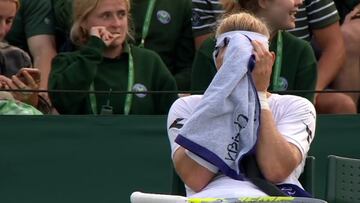 Cuando el carácter te pierde: match point y Davidovich regaló el partido con esto