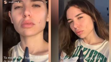 Mina Bonino contesta a sus ‘haters’: “Ya me depilé el bigote...”