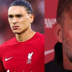 ¿Hay lío en el Liverpool?: vean el enfado de Klopp con Darwin Nuñez en rueda de prensa