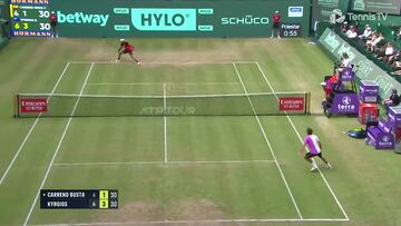 La ATP lo tilda de “exhibición” de tenis: Carreño vs Kyrgios y el público entusiasmado