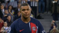 Es tremendo y carne de miles de Gifs: la cara de Mbappé tras la paliza del Newcastle