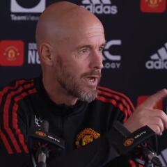 Ten Hag se encara con un periodista a cuenta de Cristiano