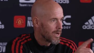 Ten Hag se encara con un periodista a cuenta de Cristiano