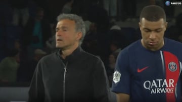 Huele a relación rota: la escena entre Luis Enrique y Mbappé según pitó el arbitro