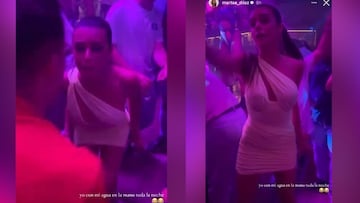 Marta Diaz y su baile a Reguilón en una discoteca: “Yo con mi agua toda la noche”