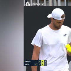 La ATP lo califica como la mejor interrupción de un fan en mitad de un partido