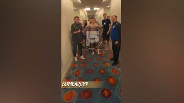 Un equipo ruso y uno ucraniano se encuentran en un hotel y acaban de la peor forma
