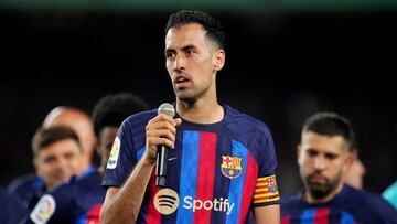 Despedida de Busquets en directo: acto oficial en el Camp Nou