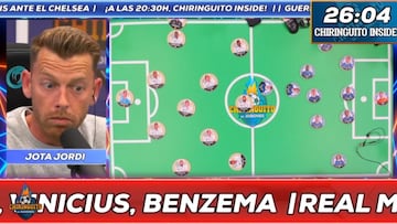 No para de generar memes para los madridistas: el sueño de Jota Jordi a 25′ del partido