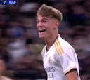 Debutas en Champions en el Bernabéu y metes este zapatazo para ganar: Nico Paz, qué noche